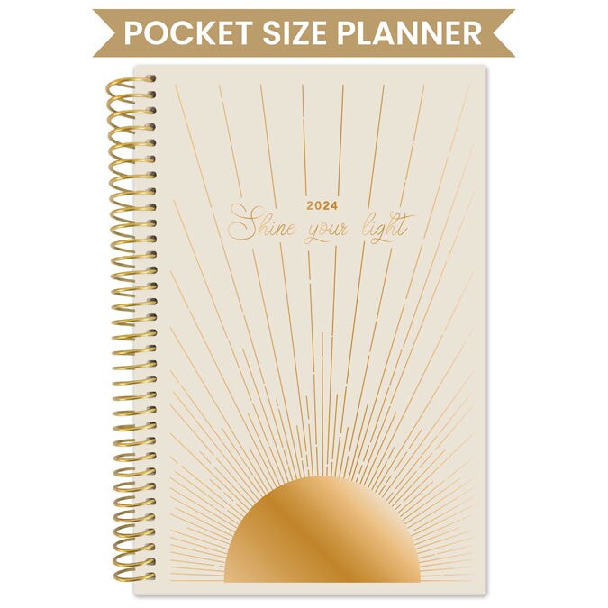 bloom daily planners 2024 Soft Cover Planner, 4&#x22; x 6&#x22;, Cleerely Stated