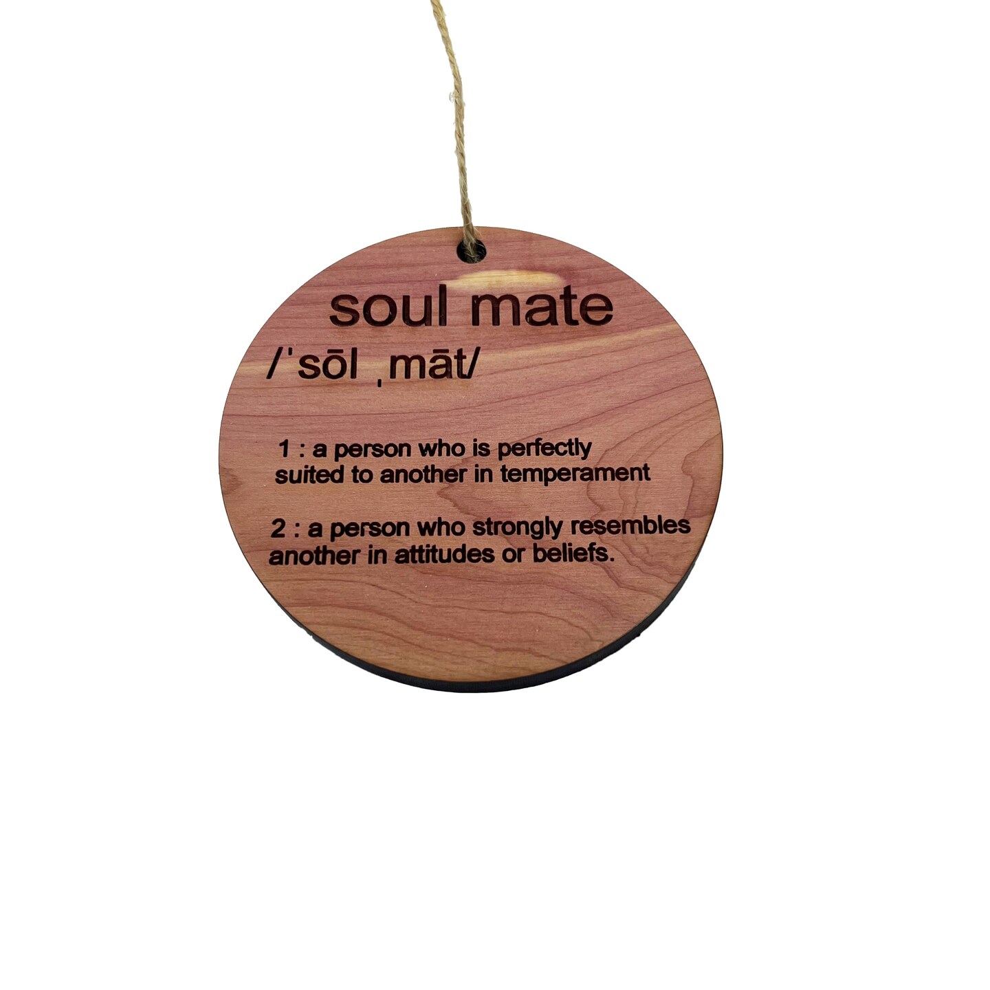 Soulmate - Cedar Ornament Soulmate - Cedar Ornament