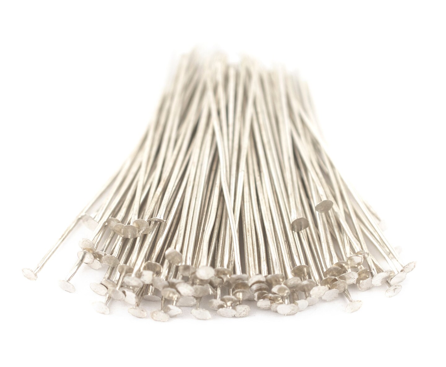 TheBeadChest Silver 21 Gauge 1.5 Inch Head Pins (Approx 100 pieces)