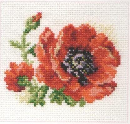 Poppy 0-80 Counted Cross-Stitch Kit