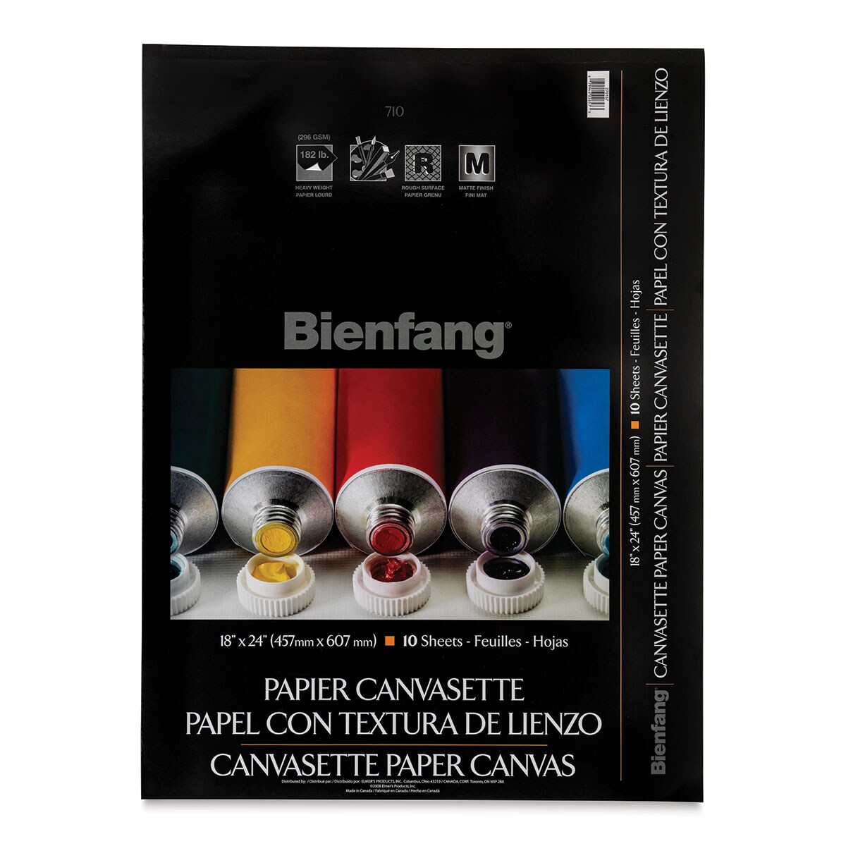 R270121 Canvasette Paper Canvas, 9" X 12"; Canvas-Like Rough Surface Texture; 10-Sheets Per Pad; Pre-Primed Matte Finish; Can Be Easily Stretched