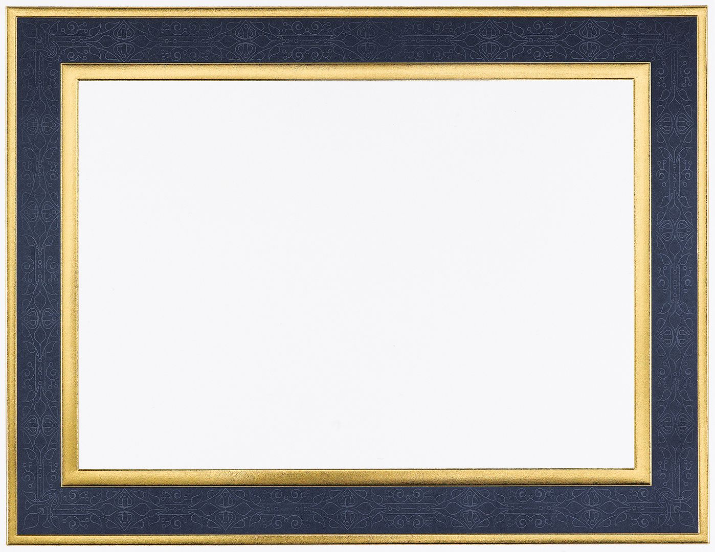 Great Papers! Certificates with Gold Foil, Navy Frame Certificate, 8.5" x 11", Printer Compatible, 15 Count