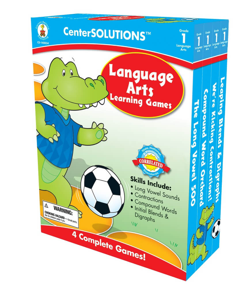 Carson Dellosa Language Arts Learning Games, Grade 1
