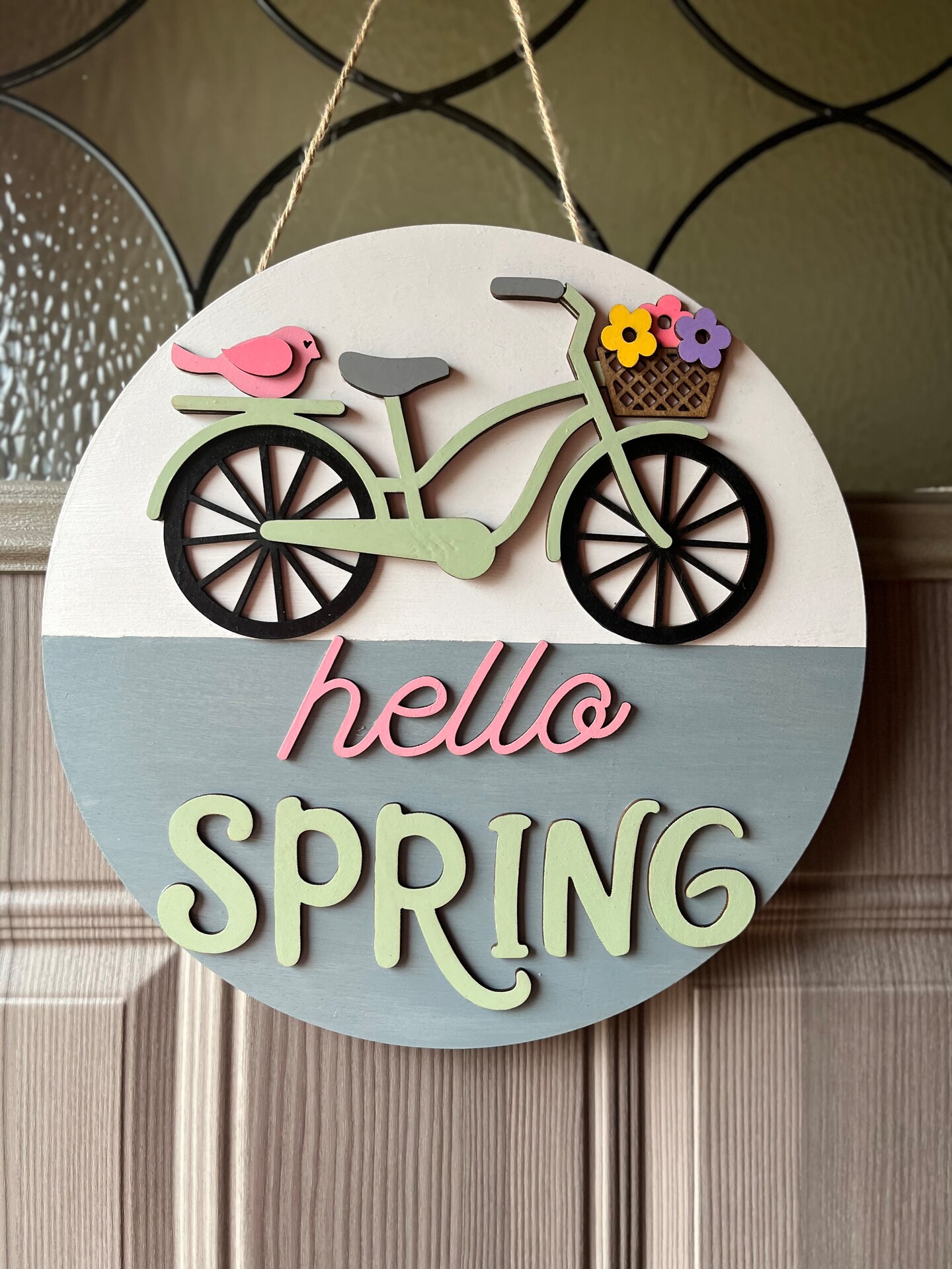 Hello Spring Bicycle-Door Hanger MakerPlace by Michaels