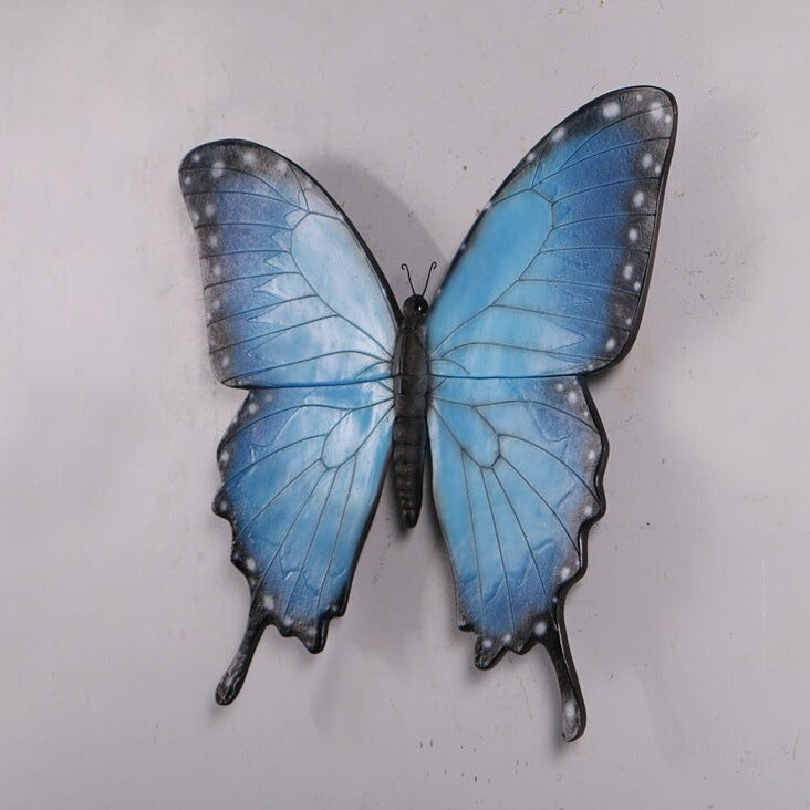 Blue Butterfly Insect Over Sized Statue