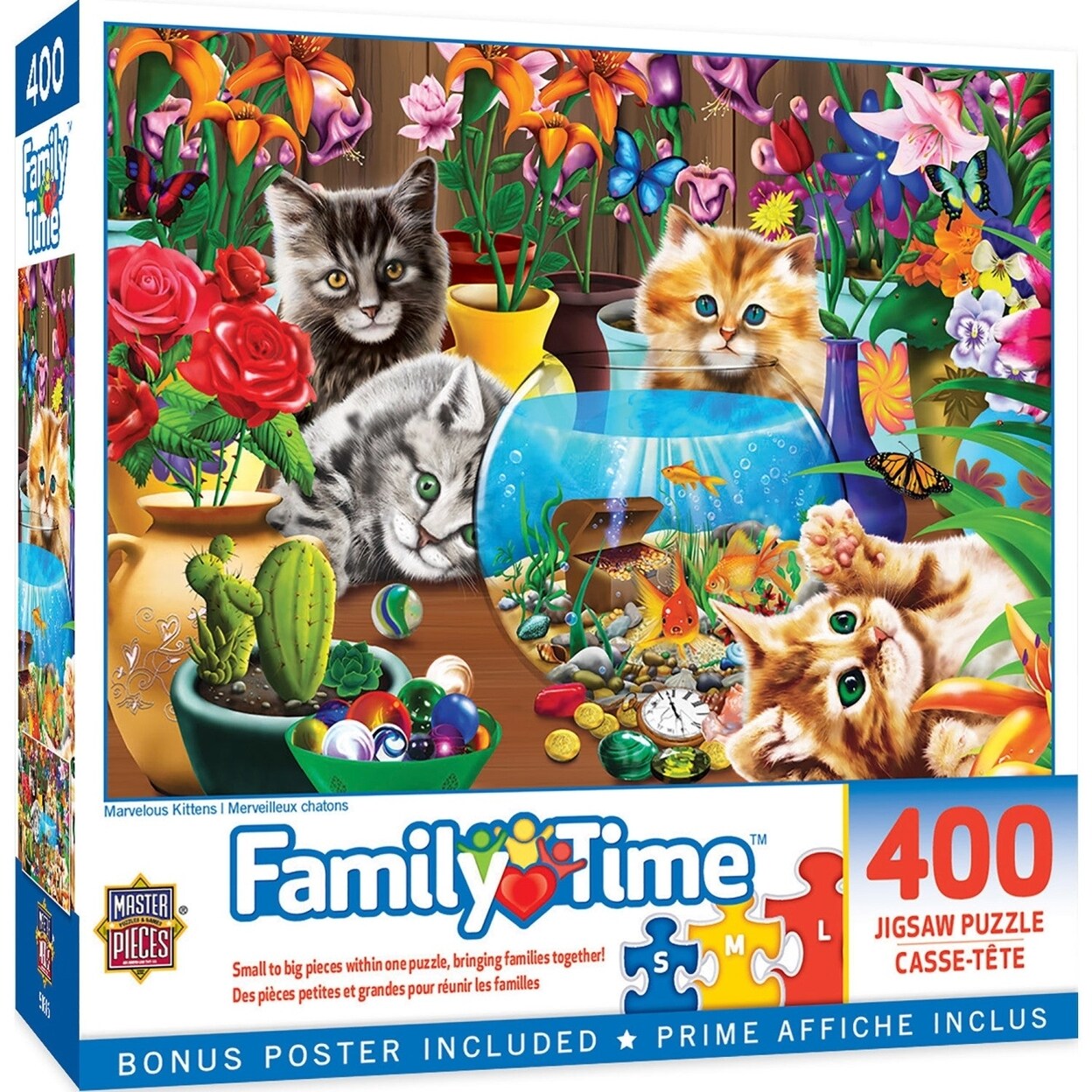 MasterPieces Family Time Marvelous Kittens 400 Piece Jigsaw