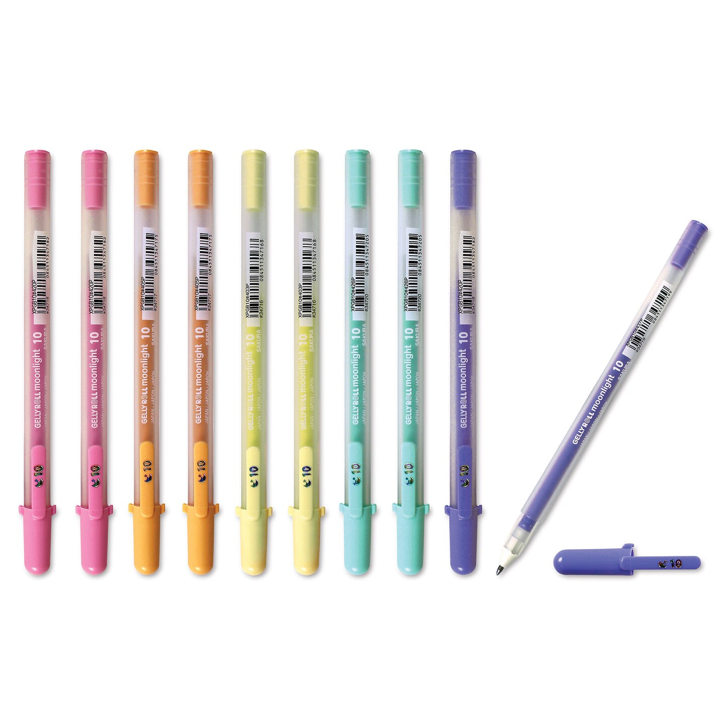 Sakura Gelly Roll Moonlight Pens - Pastel, Set of 10, Bold