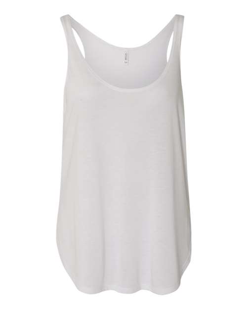 BELLA + CANVAS Women’s Flowy Tank with Side Slit – Sleeveless Top for Summer Wear