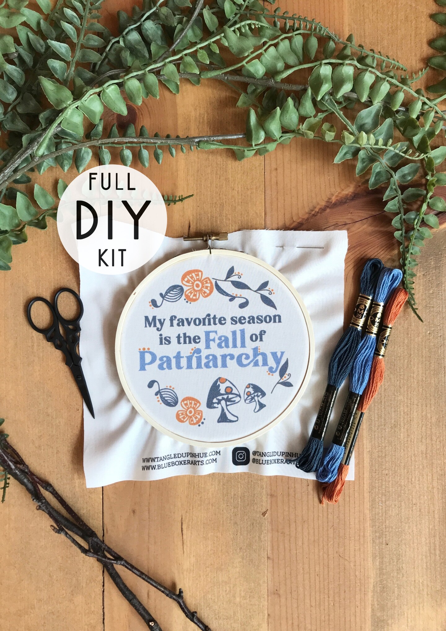 DIY Stitch Kit - My Favorite Season is the Fall of Patriarchy
