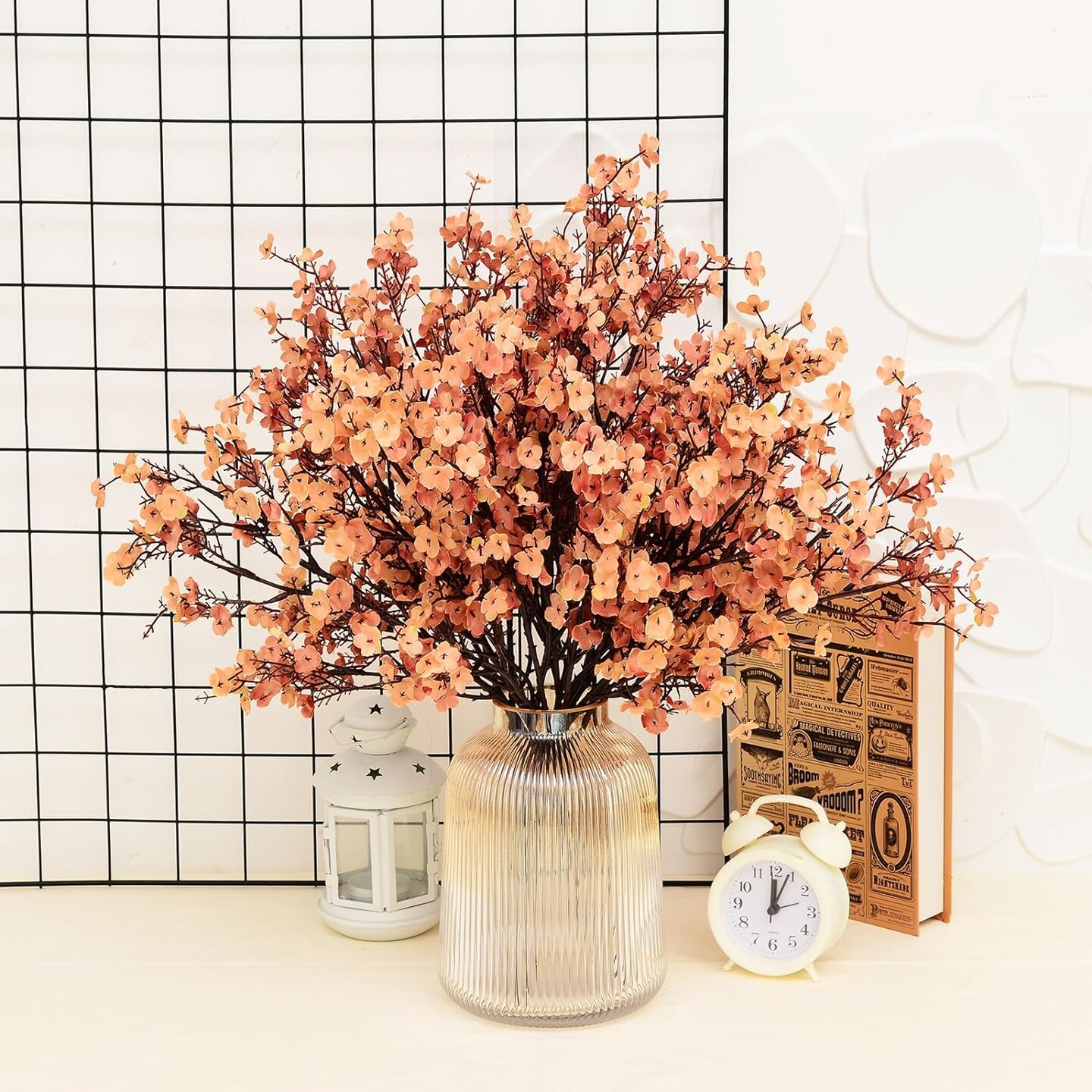 6 Bundles Baby&#x27;s Breath: UV Resistant Faux Silk Bouquets