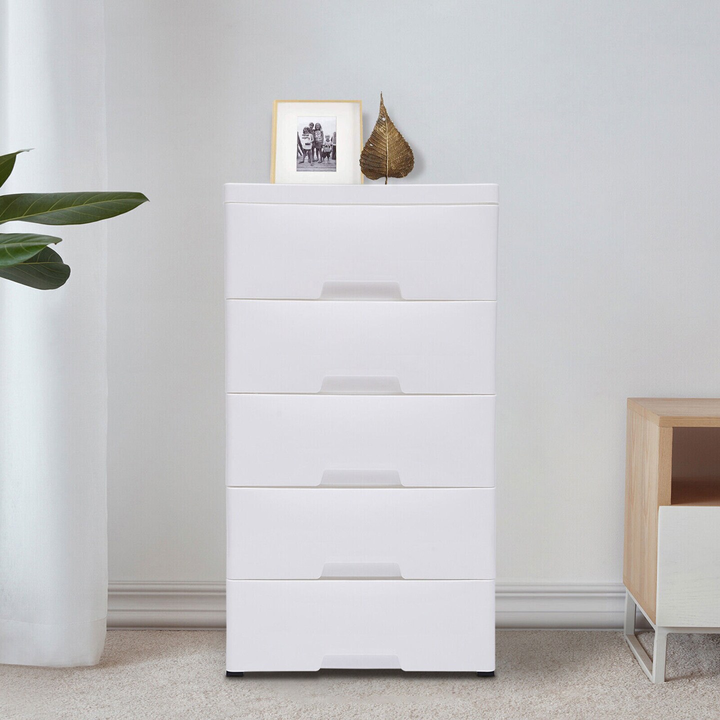 Kitcheniva Bedroom 5 Drawer Dresser Storage Organizer