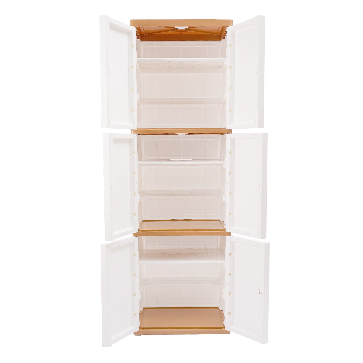 Kitcheniva 6-Door Tall Storage Cabinet rganizer Shelves