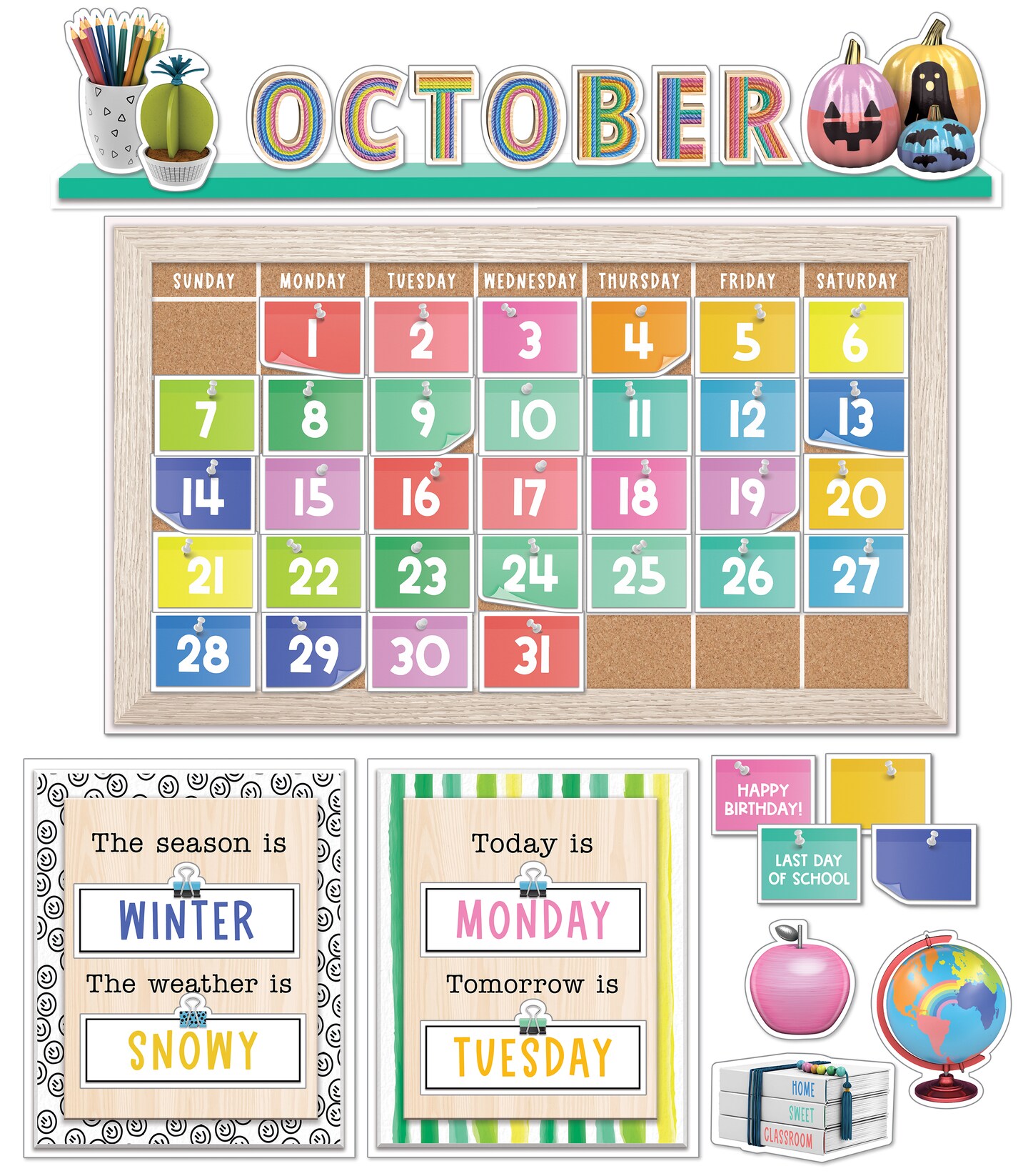 Happily Ever Elementary Bulletin Board Sets, Wall D&#xE9;cor &#x26; Classroom D&#xE9;cor