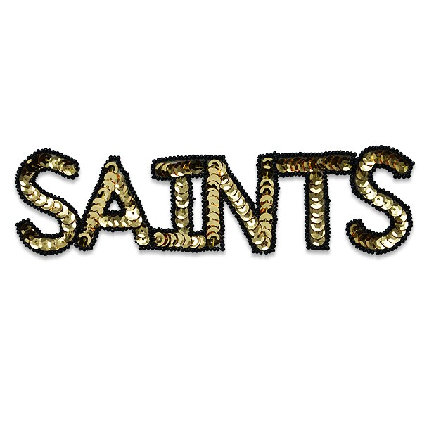 Saints Sequin Applique/Patch