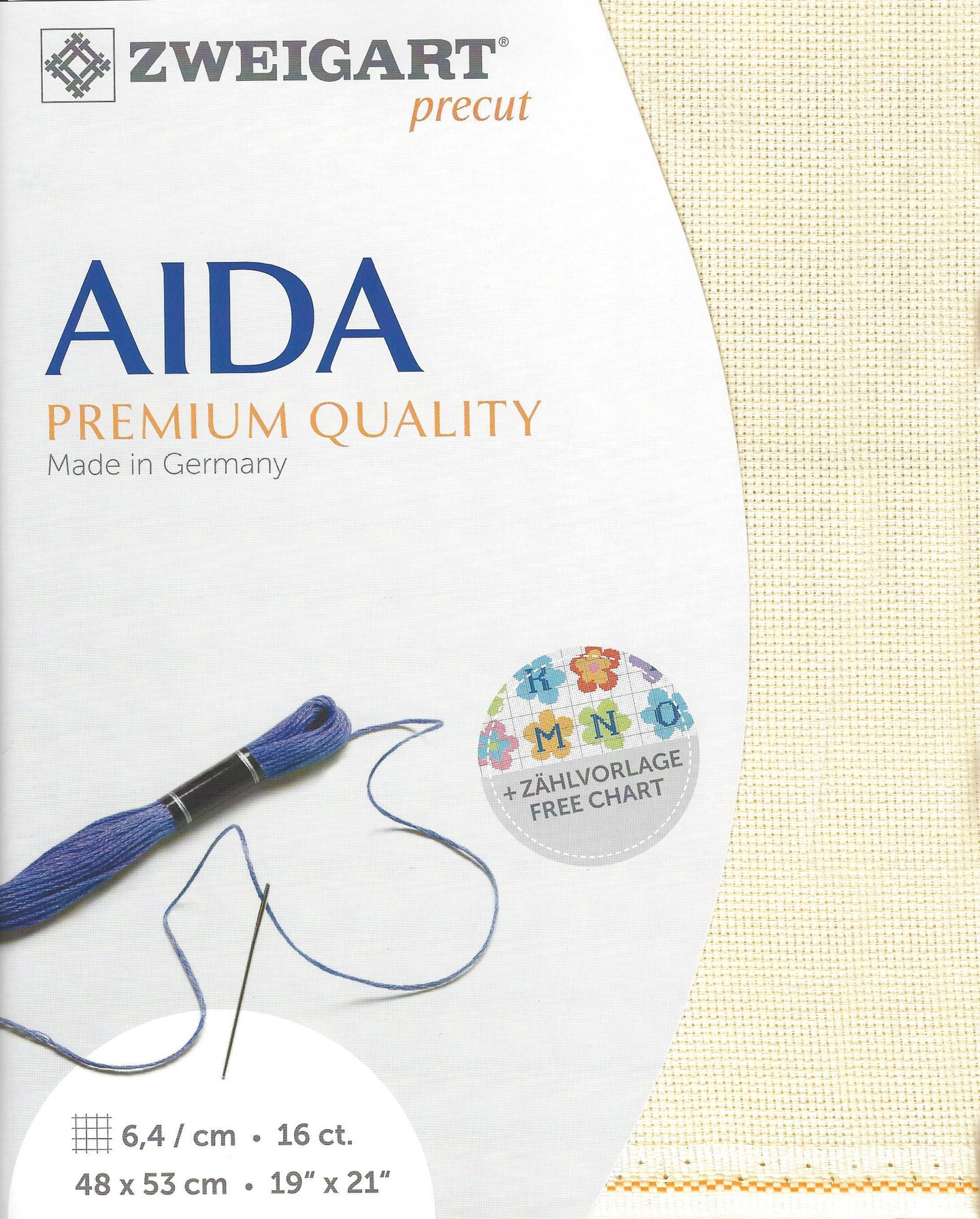 Precut Zweigart Aida Ivory
