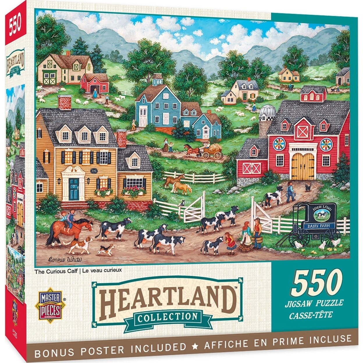 MasterPieces Heartland - The Curious Calf 550 Piece Jigsaw Puzzle ...