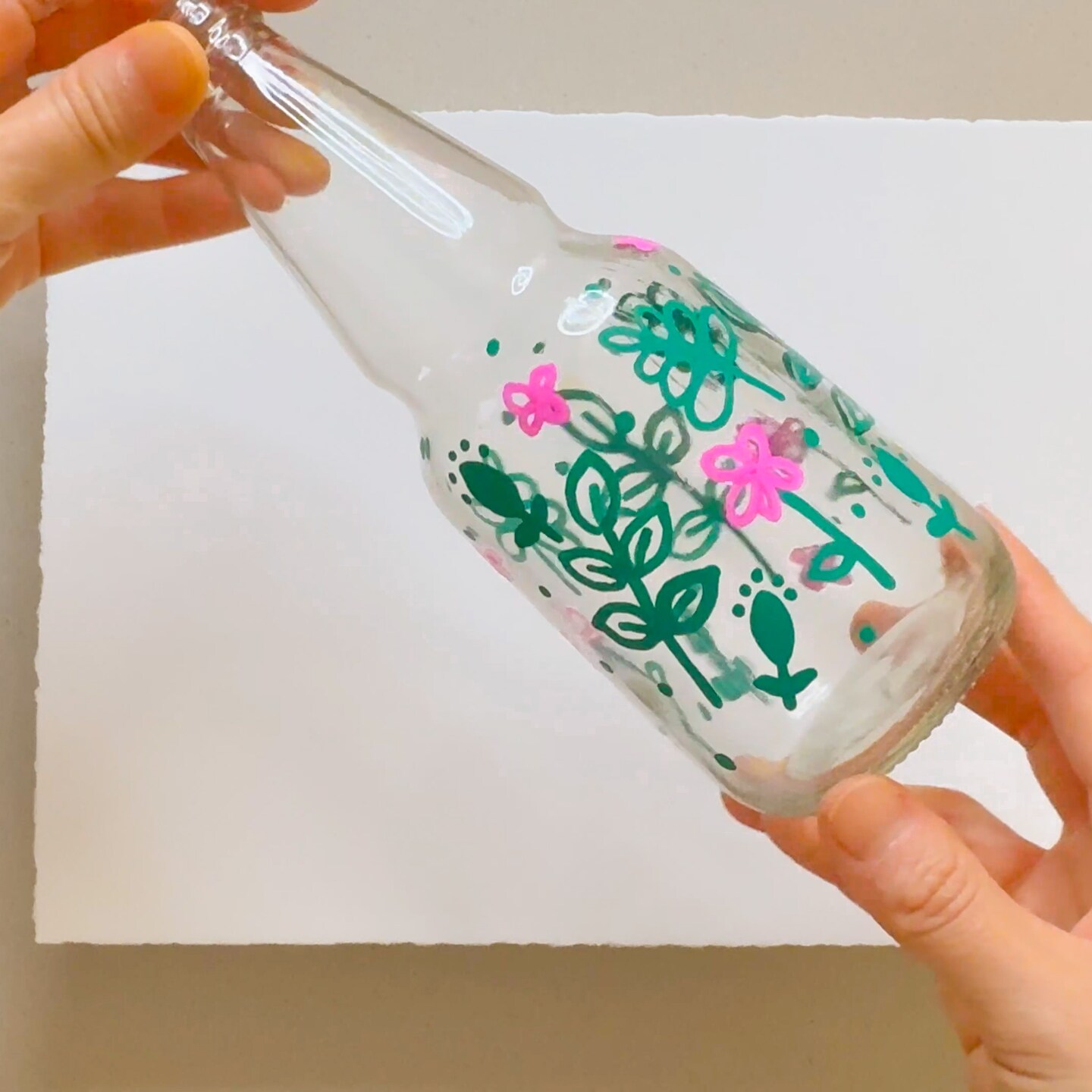 DIY Painted Beer Bottles: Upcycle Trash Into Art image 3