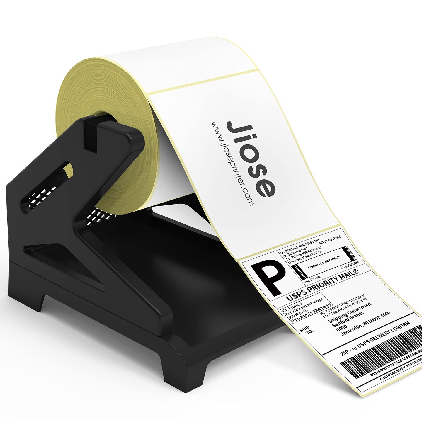 Jiose Label Holder Thermal Label Holder for Rolls and Fan-Fold Labels
