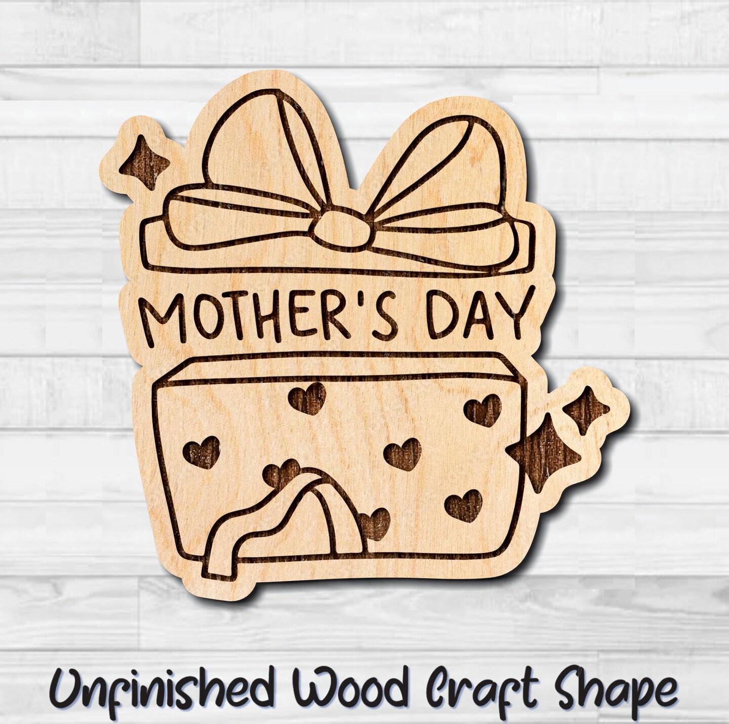 Sign Mothers Day - Laser Cut Out Unfinished Wood Craft Shape SGN118 Sign Mothers Day - Laser Cut Out Unfinished Wood Craft Shape SGN118