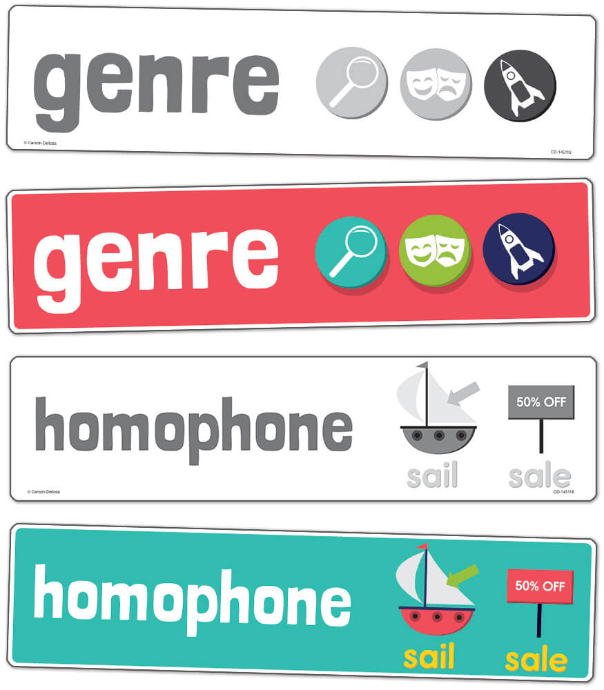 Carson Dellosa Grade 2 Language Arts Word Wall, 60 Color-Coded Vocabulary Flash Cards With Definitions, Sight Words Flashcards for Kids Ages 6-7, ELA Learning Resources