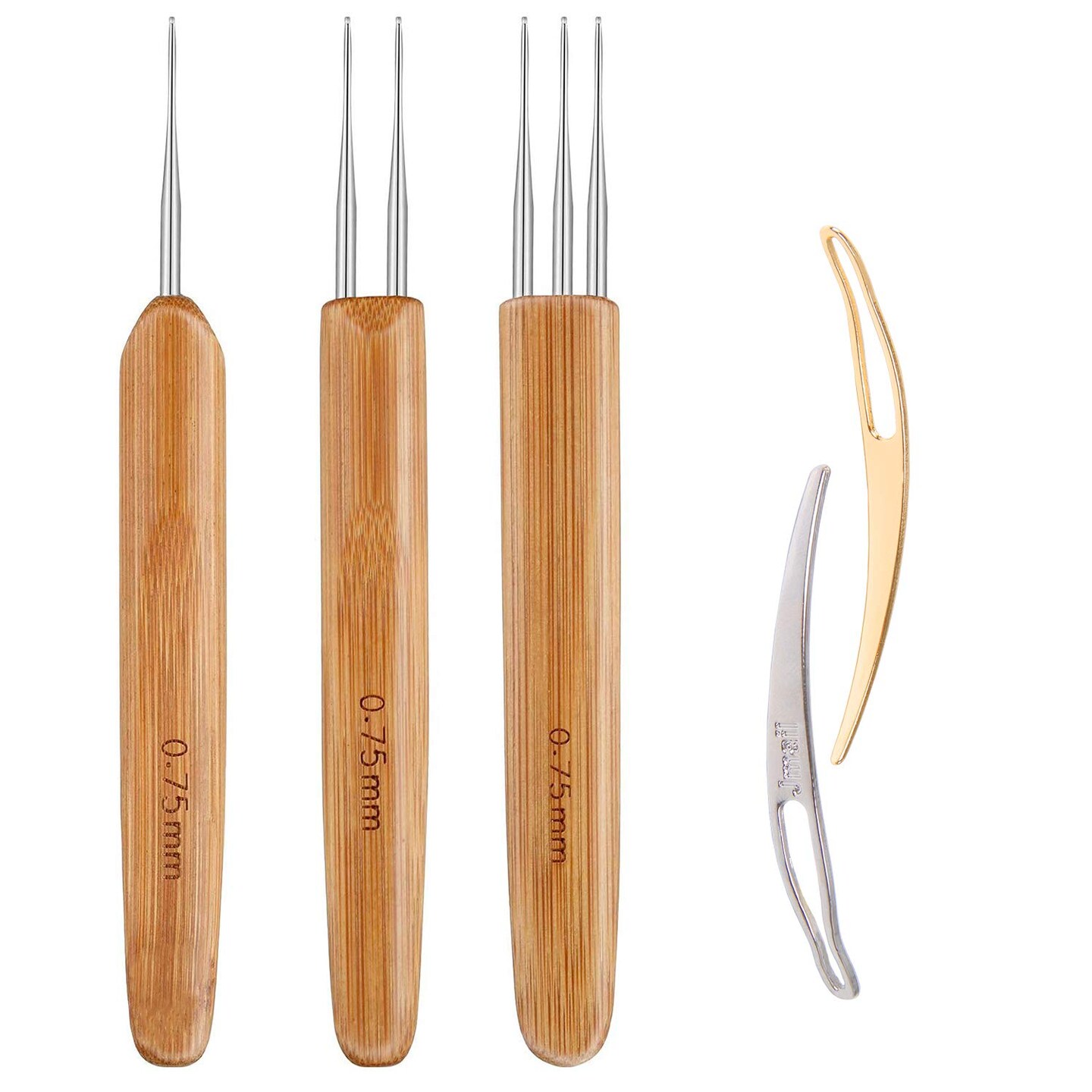 Dreadlock Crochet Hook Tool,Braid Hair Dreadlocks Needle Weaving Crochet for Braid Craft (0.75mm)