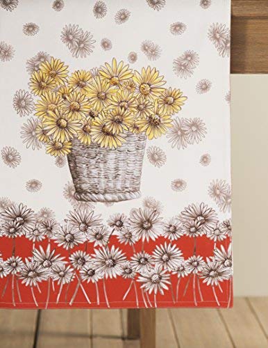 100% Cotton 14.50Inch x 108Inch Decorative Table Runner Table Runners for Gifts, Dining, Holidays, Buffet, Bagatelle (Double Layer) - Thanksgiving/Christmas