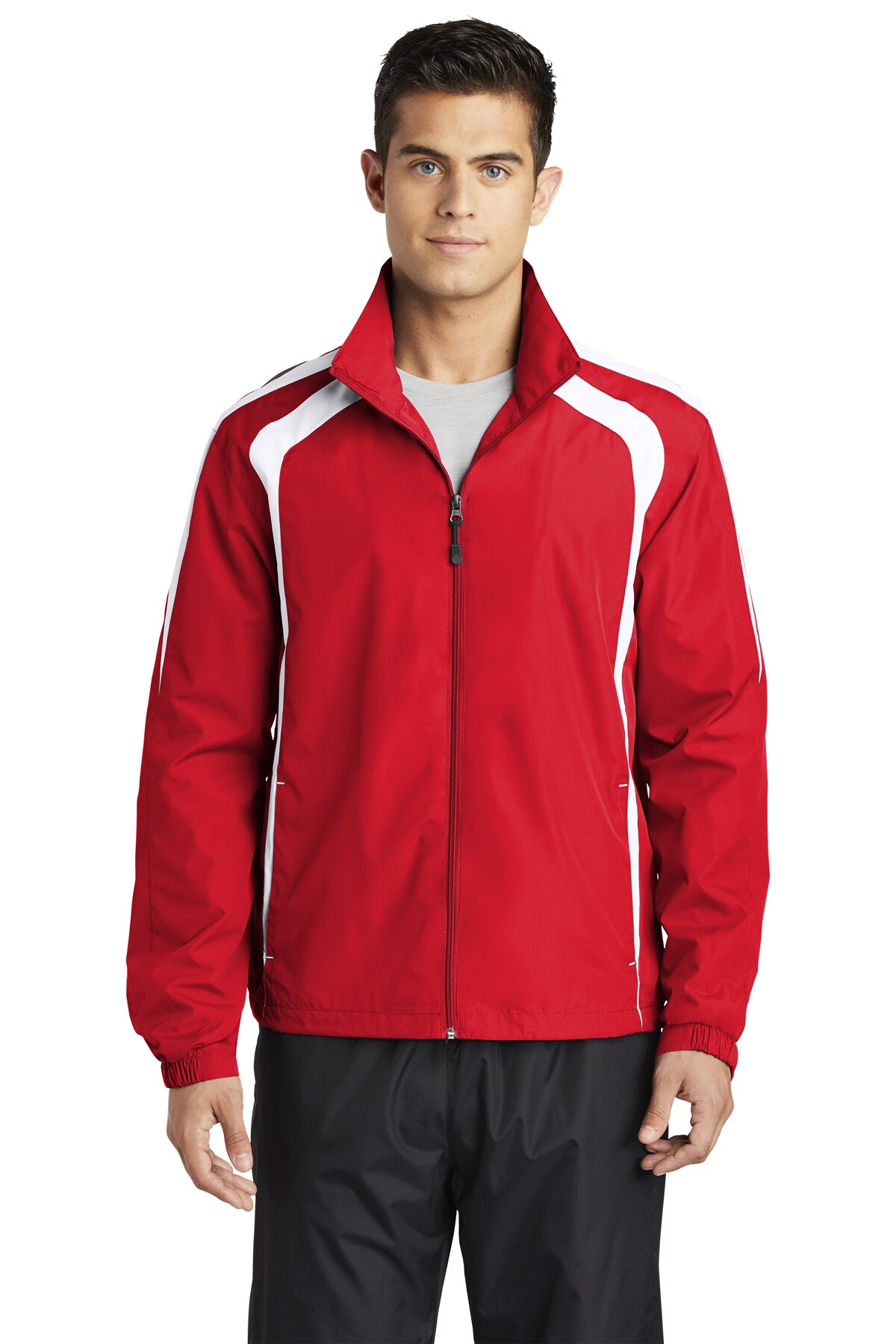 Sport-Tek Men&#x27;s Colorblock Raglan Jacket popular choice for Man With a stylish and comfortable jacket suitable for various outdoor activities and casual wear