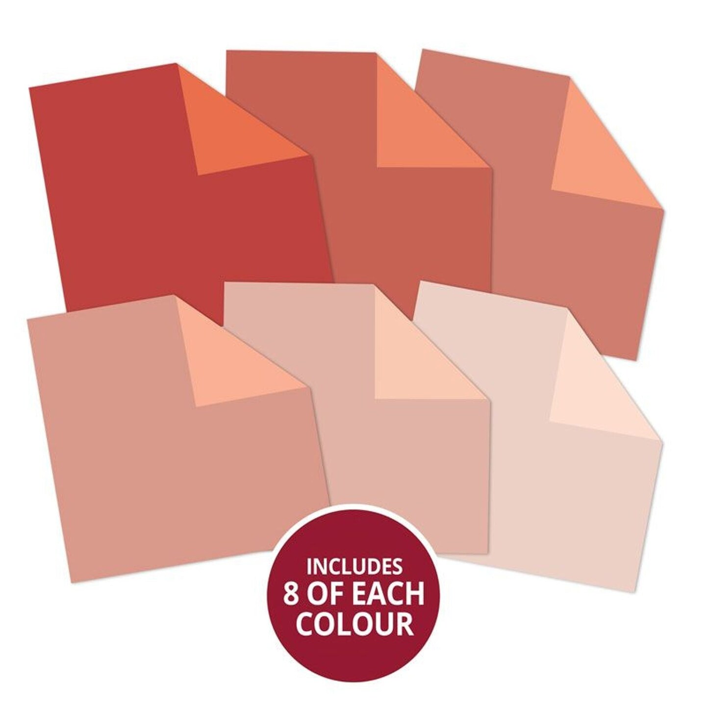 Hunkydory Crafts Duo Tone Paper Pad - Matt-tastic - Burnt Sienna & Apricot Burst