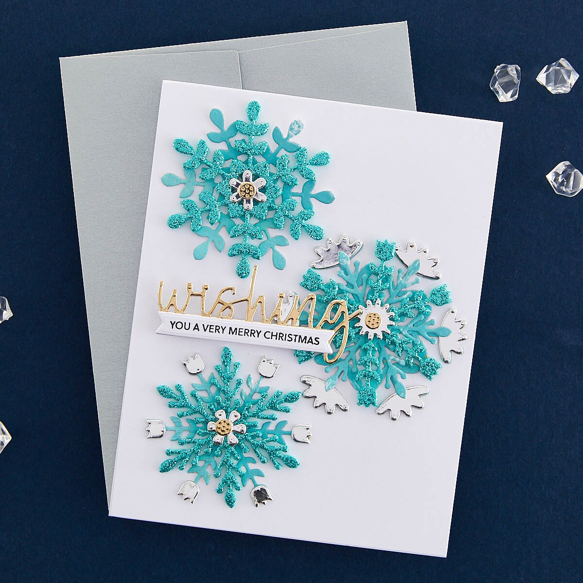 Spellbinders Delicate Snowflakes Etched Dies from the Bibi&#x27;s Snowflakes Collection by Bibi Cameron