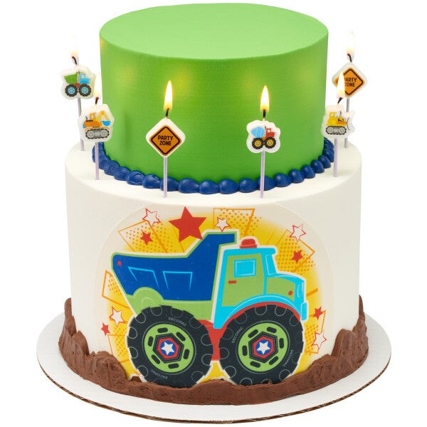 Construction Shaped Candles, 5pc