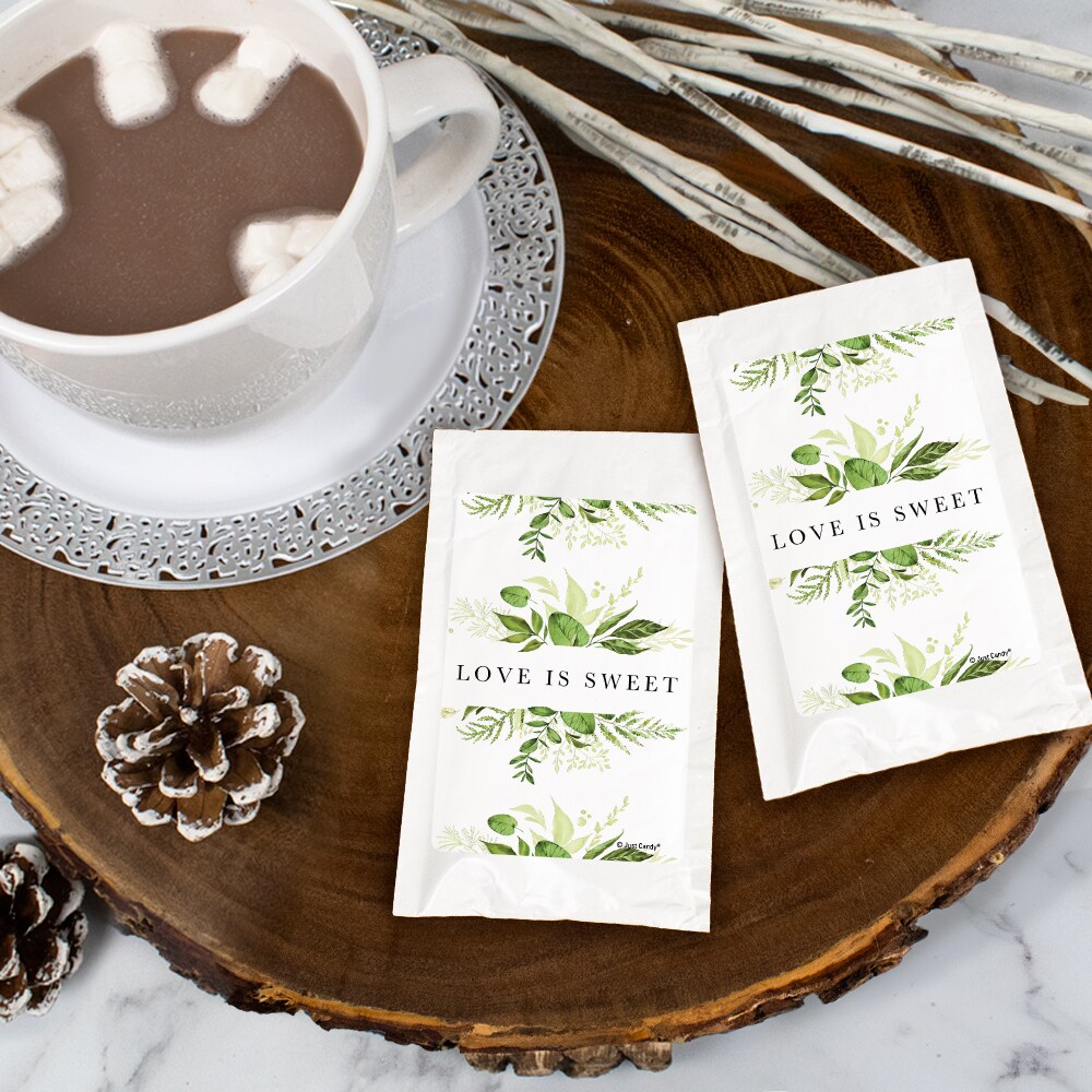 Wedding Hot Cocoa Party Favors Hot Chocolate Packets - Botanical