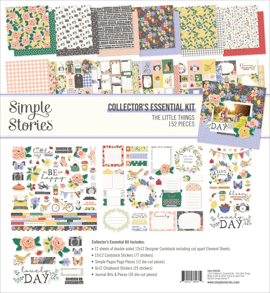 Simple Stories Collector&#x27;s Essential Kit 12&#x22;X12&#x22;-The Little Things