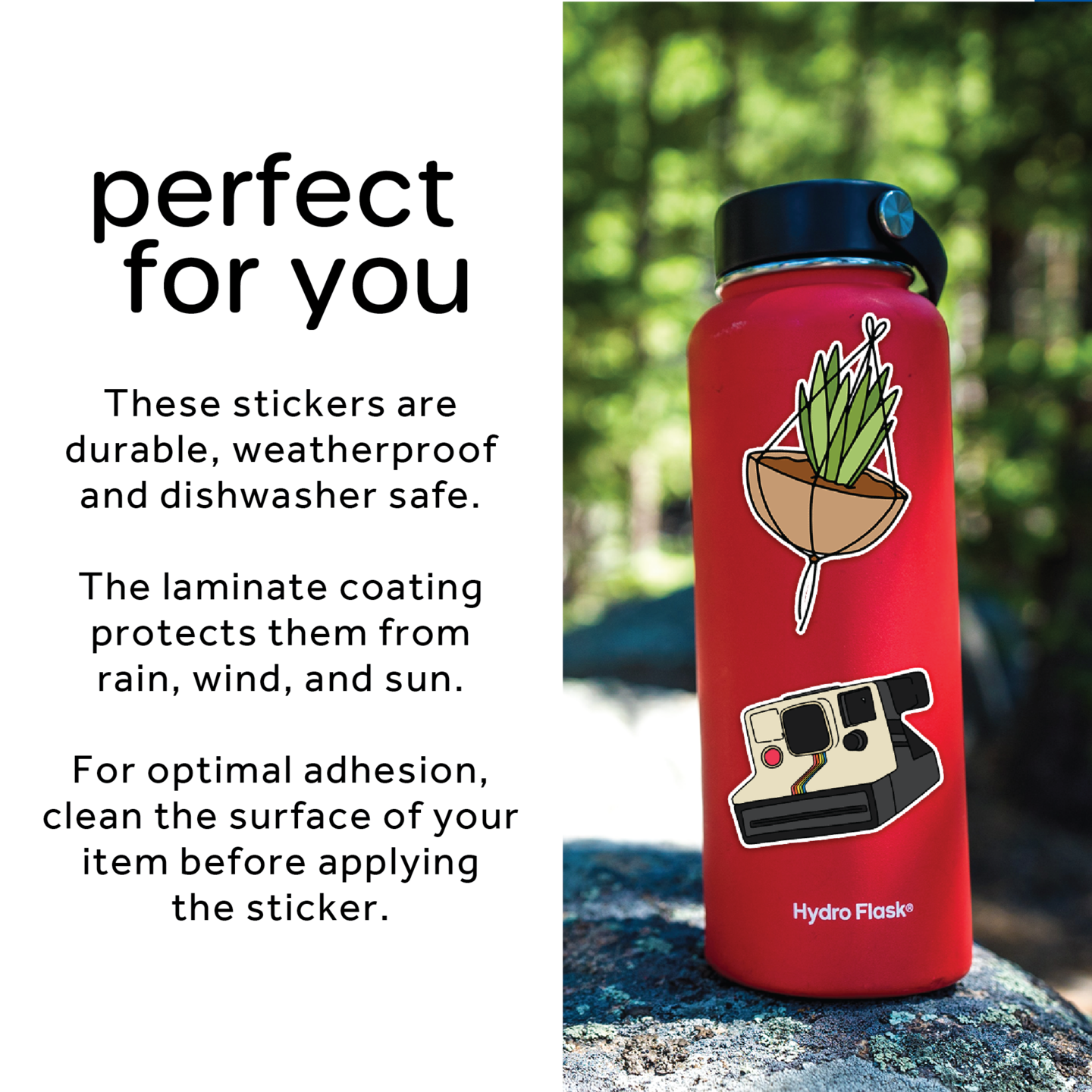 Customized Hydro Flask Stickers - Vinyl Status