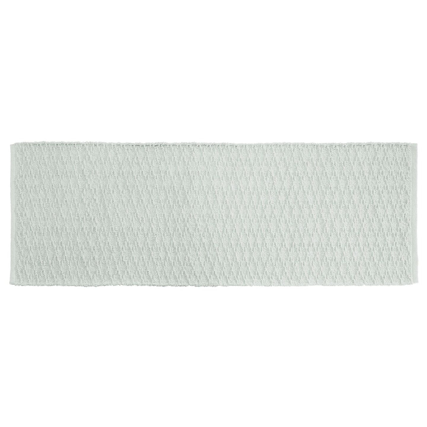 mDesign Bathroom Cotton Rectangular Rug, Long Runner, 60" x 21"