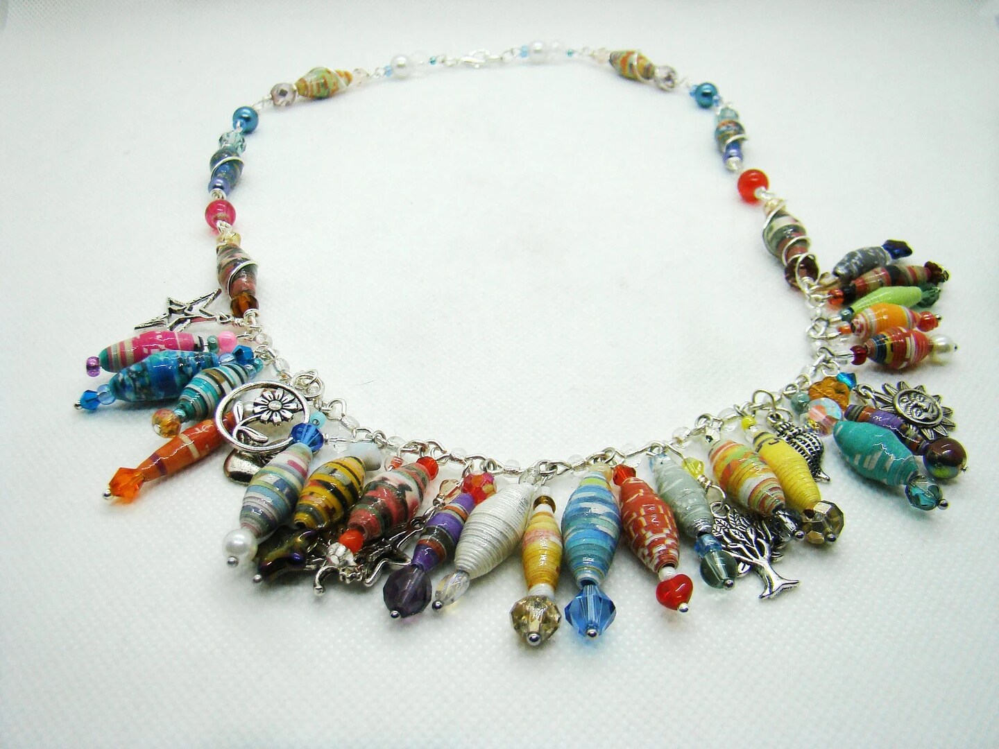 Paper Bead Necklace - Kanzi Garland/Necklace XL | Ornaments 4 Orphans®