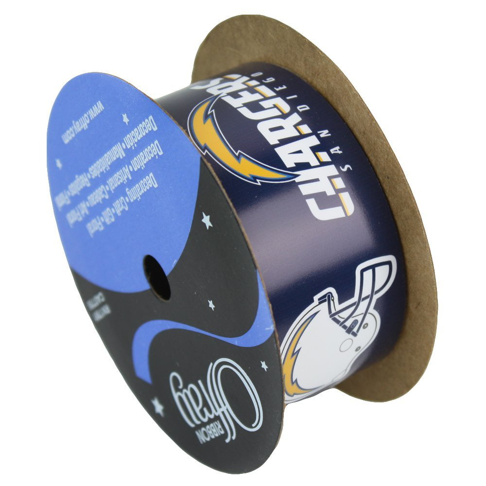 San Diego Chargers NFL Printed Ribbon 1-5/16-Inch Width, 12 Foot Spool