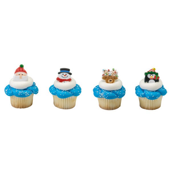 Holiday Icon Cupcake Rings, 12ct