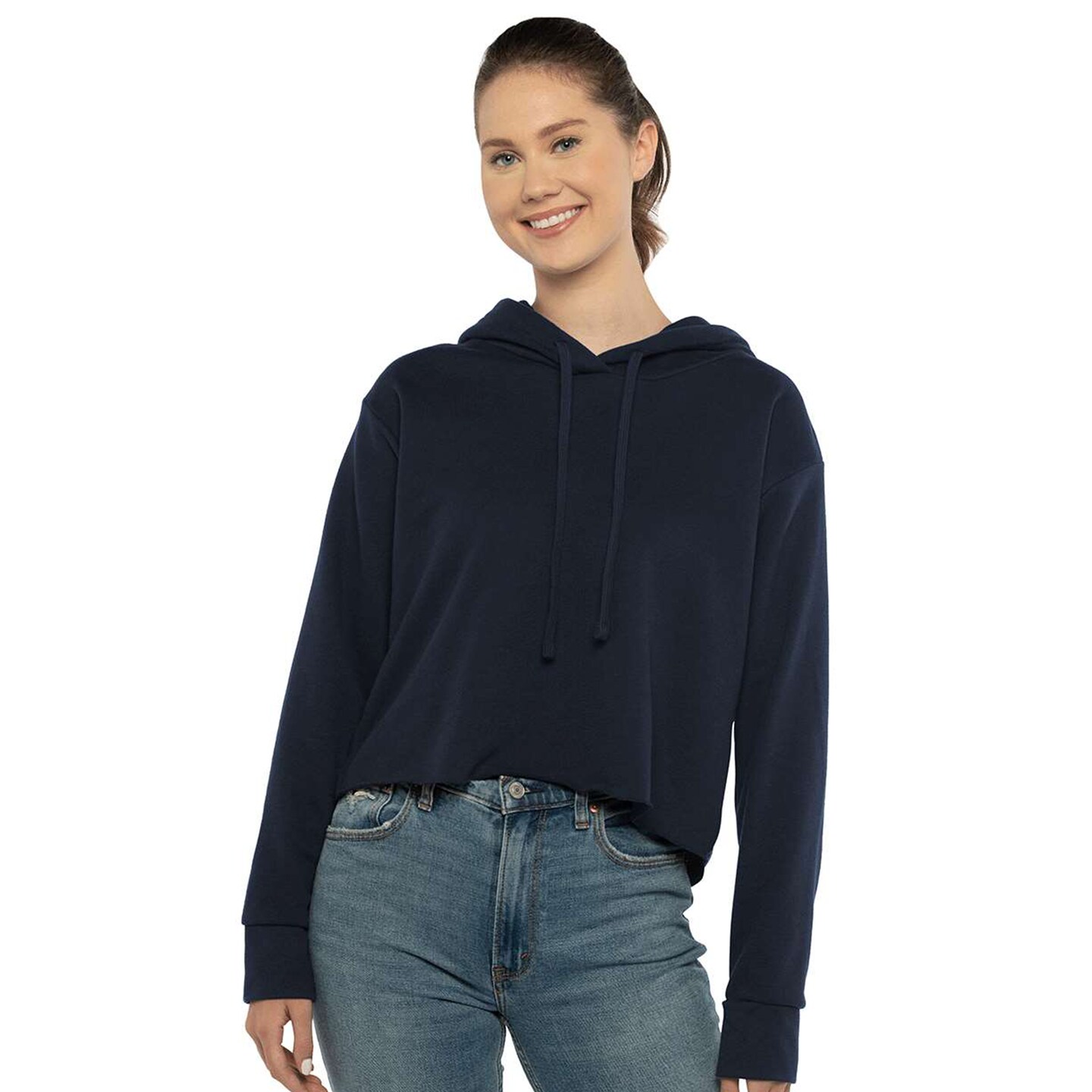 BELLA + CANVAS® Women’s Crop Fleece Long Sleeve Hoodie Sweatshirt