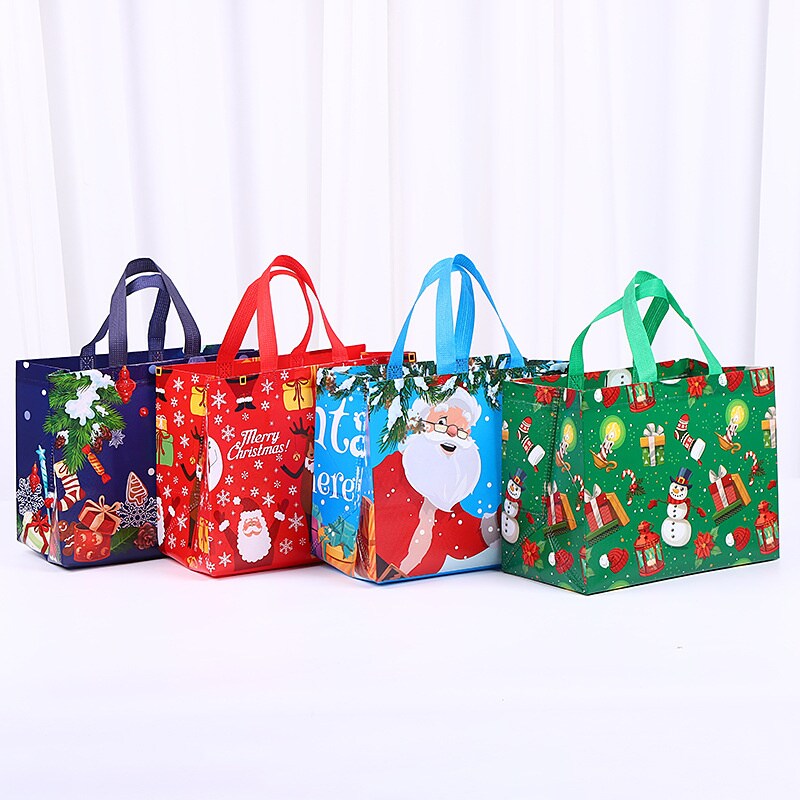 Christmas Party Gift Bag 5pcs Non Woven Fabric Waterproof Reusable Handbag Michaels