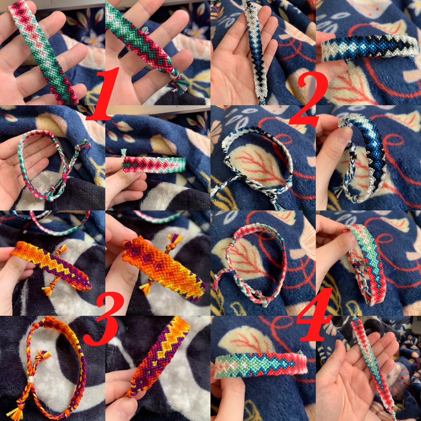 Arrow Head Blue Beadwork Bracelet – Friendship Bracelet – Shop