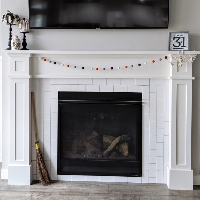 Halloween Felt Ball Pom Pom Garland Banner