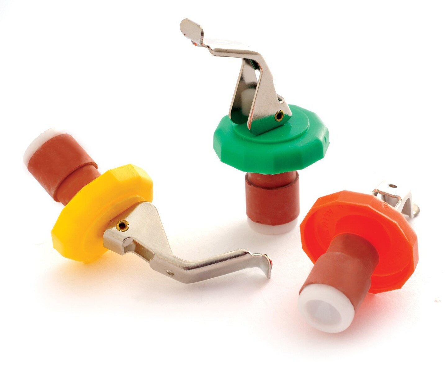 Norpro 3pc Bottle Stoppers Set - Cork Seals Glass Soda Pop &#x26; Wine Bottles Airtight