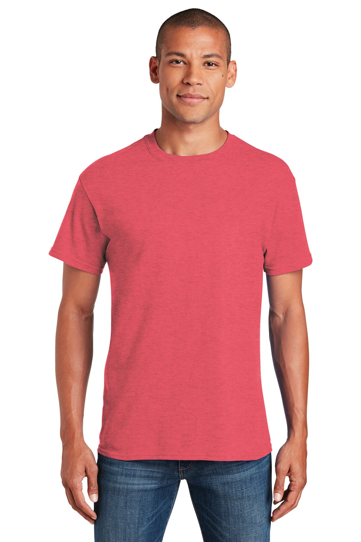 Gildan® Crewneck Heavy Cotton Short Sleeve T-Shirt 5.3 oz 100% Cotton Classic Fit Everyday Blank Tee for Custom Printing