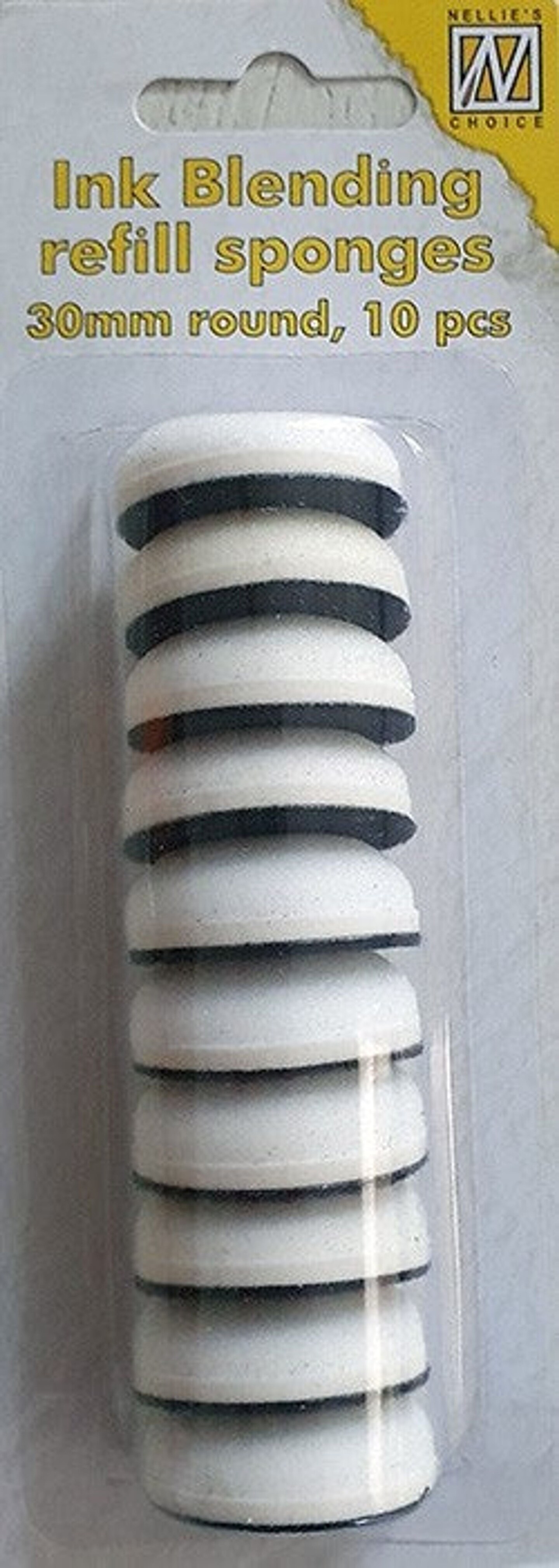 Nellie&#x27;s Choice  Ink Blending Refill Sponges 30mm Round Pack Of 10