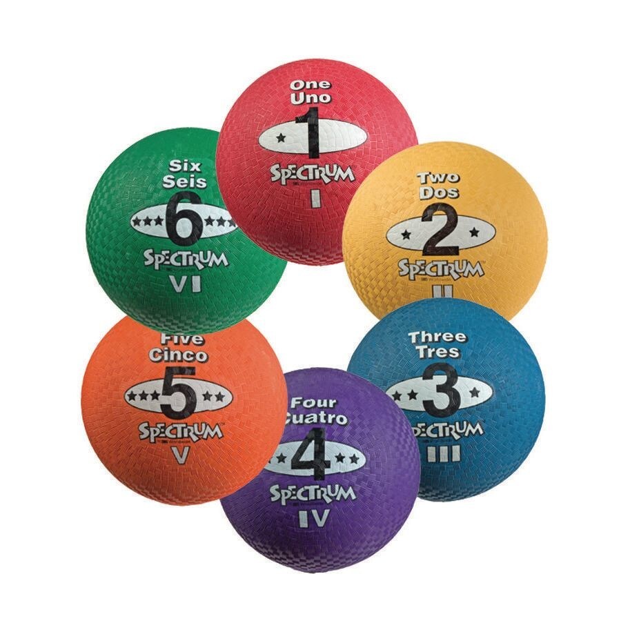 Spectrum&#x2122; 5-in-1 Playground Balls, 8-1/2&#x22; (Set of 6)