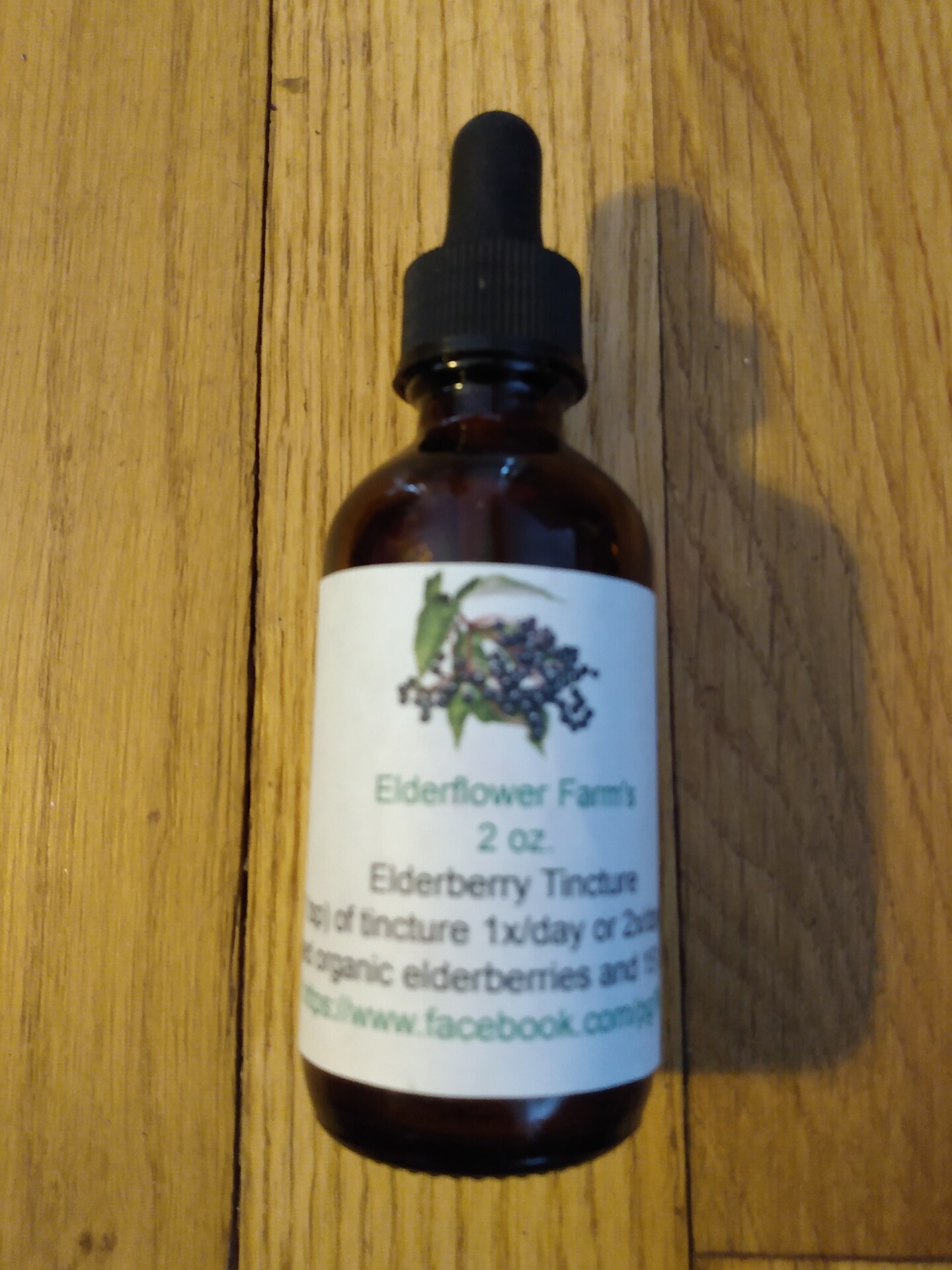 Elderflower Farm's Elderberry Tincture for year round-2 oz.-no sugar ...