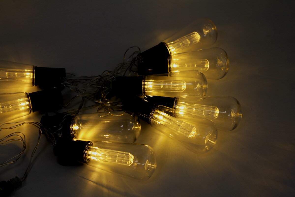 10 LED Plug-In String Lights - Versatile Lighting for Effortless Ambiance Enhancement in Gardens, Patios, and Events