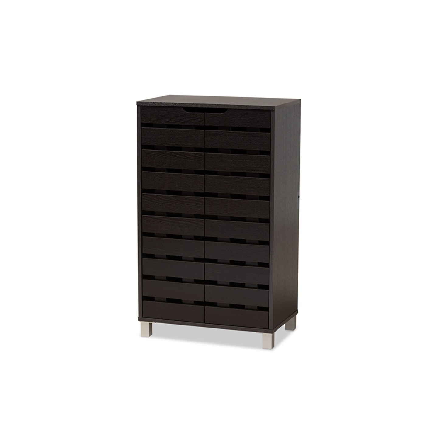 Dark Brown Modern Shoe Cabinet