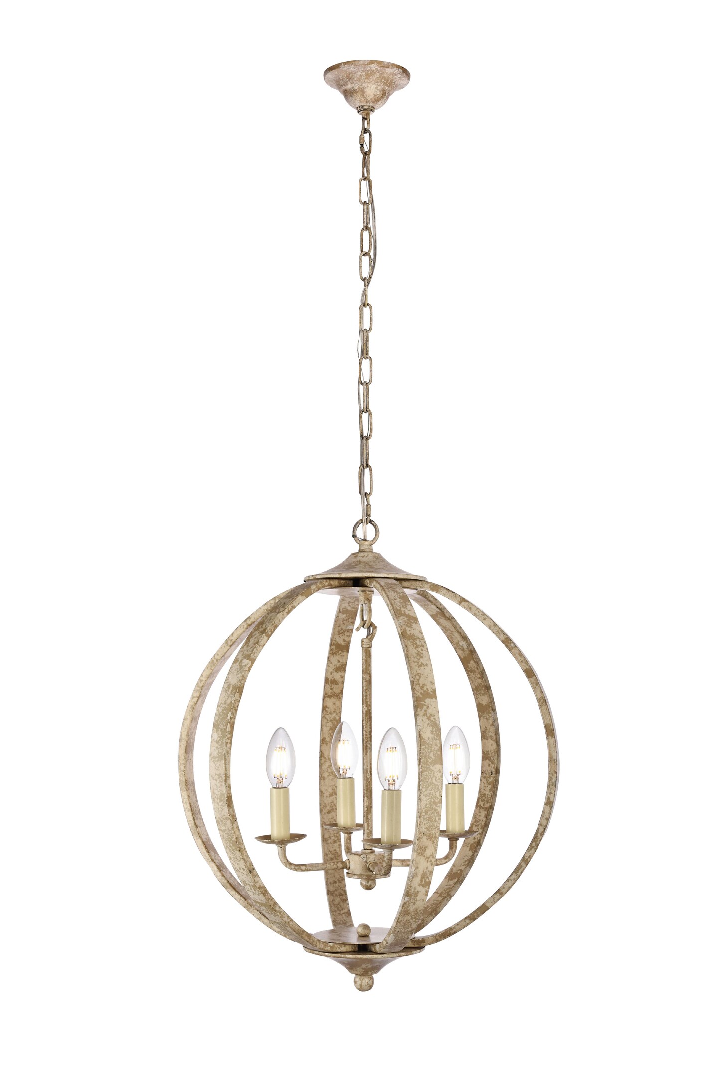 Marlow Collection Pendant D18 H22.5 Lt:4 Weathered Dove Finish