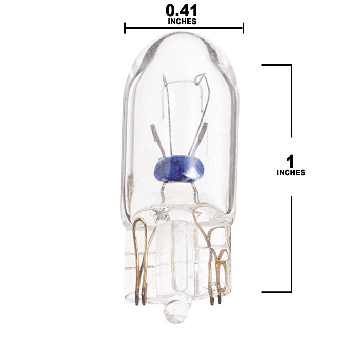 Satco S6969 5W 12V W5W Clear Mini Wedge Base Xenon Miniatures bulb